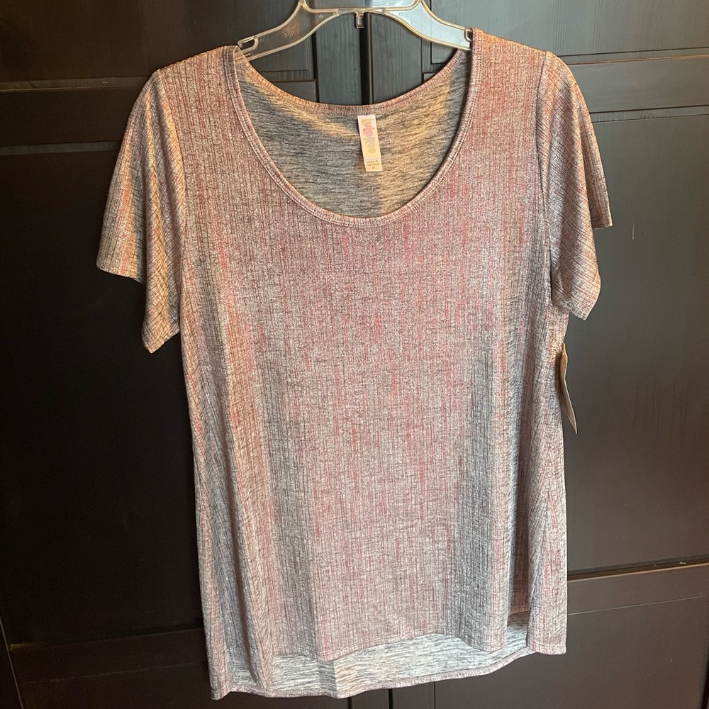 New w tags Medium Lularoe Classic T tshirt Christmas New Years Shimmery 96% poly